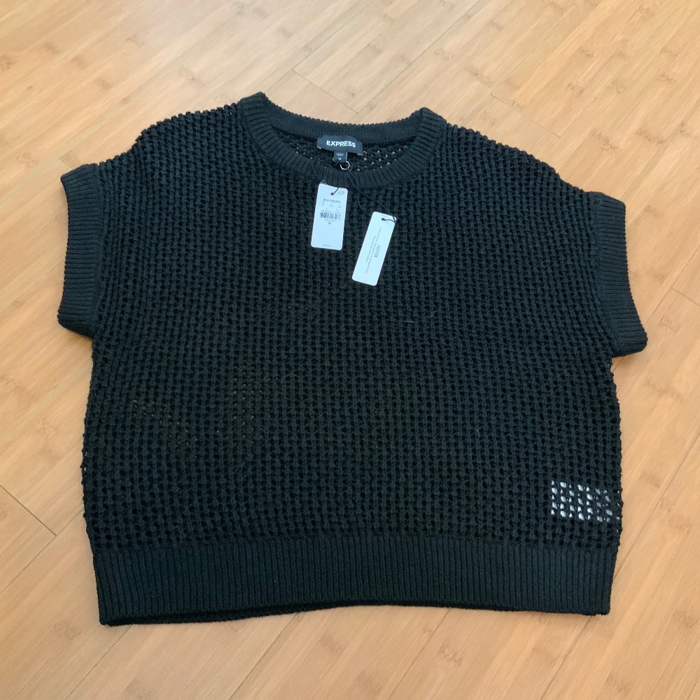 Express Loose Cable Knit Sweater Top